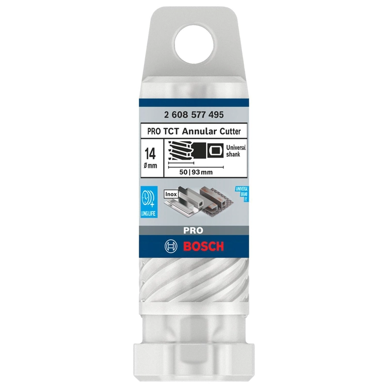 BROCA ANULAR BOSCH PRO TCT 14X50MM CARBURO TUNGSTENO WELDON - 2