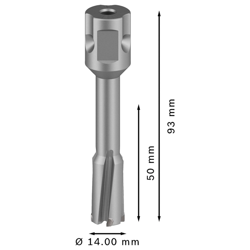 BROCA ANULAR BOSCH PRO TCT 14X50MM CARBURO TUNGSTENO WELDON - 8