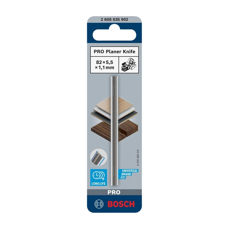 CUCHILLA CEPILLO BOSCH 2608635902 82MM CARBURO REVERSIBLE - 3