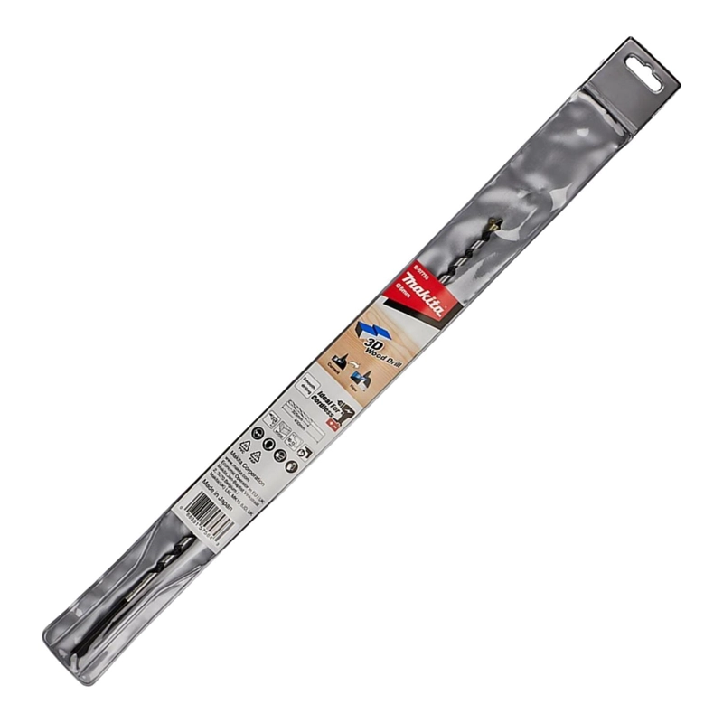 BROCA AUGER 3D PARA MADERA 6X400MM MAKITA E-07755 - 1