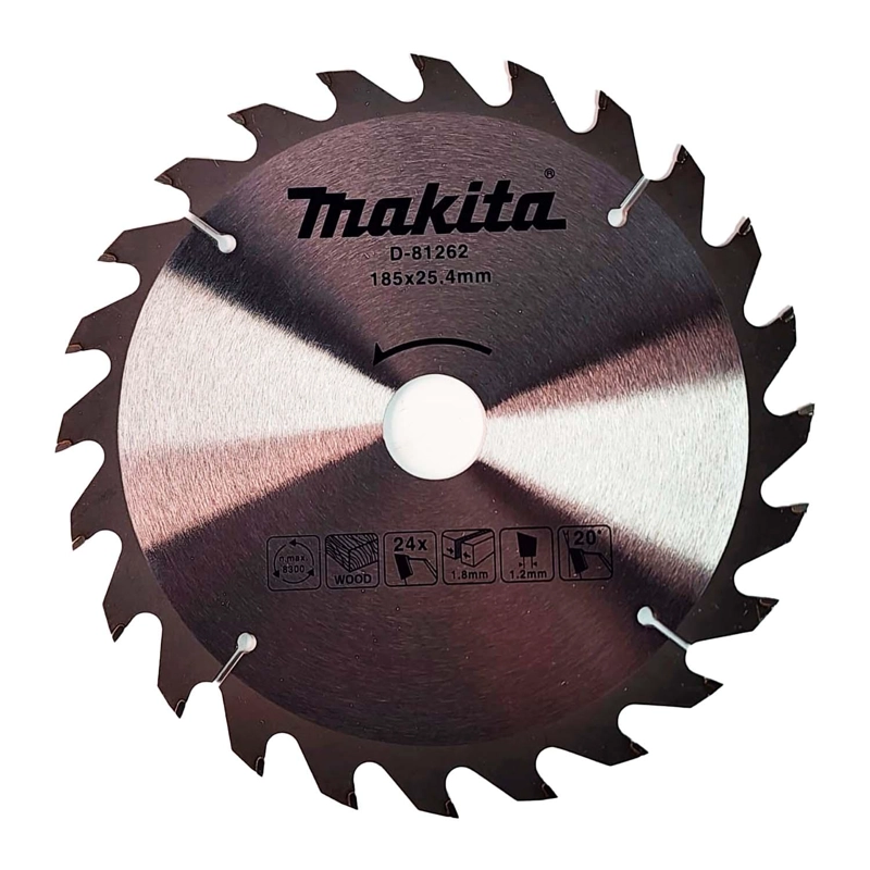 DISCO SIERRA CIRCULAR MAKITA PARA MADERA 185MM 24D 25.4MM - 1