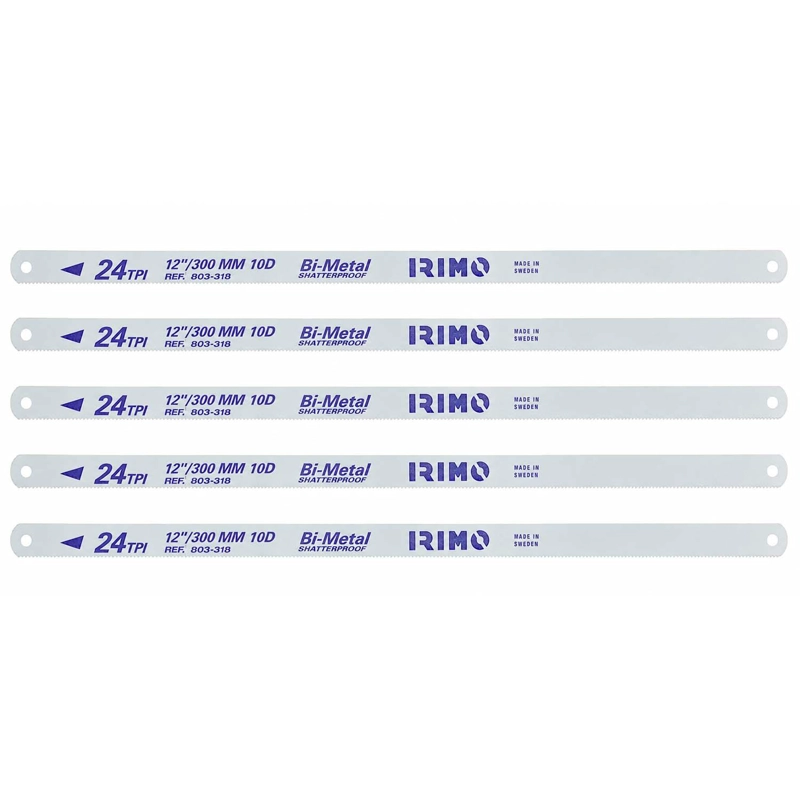 PACK 5 HOJAS SIERRA BIMETAL IRIMO FLEXIBLE 300MM 24 TPI - 3