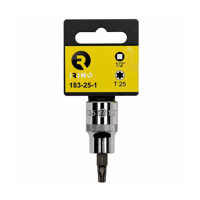 DADO PUNTA TORX IRIMO 1/2'' T25 60MM ACERO CROMADO - 3