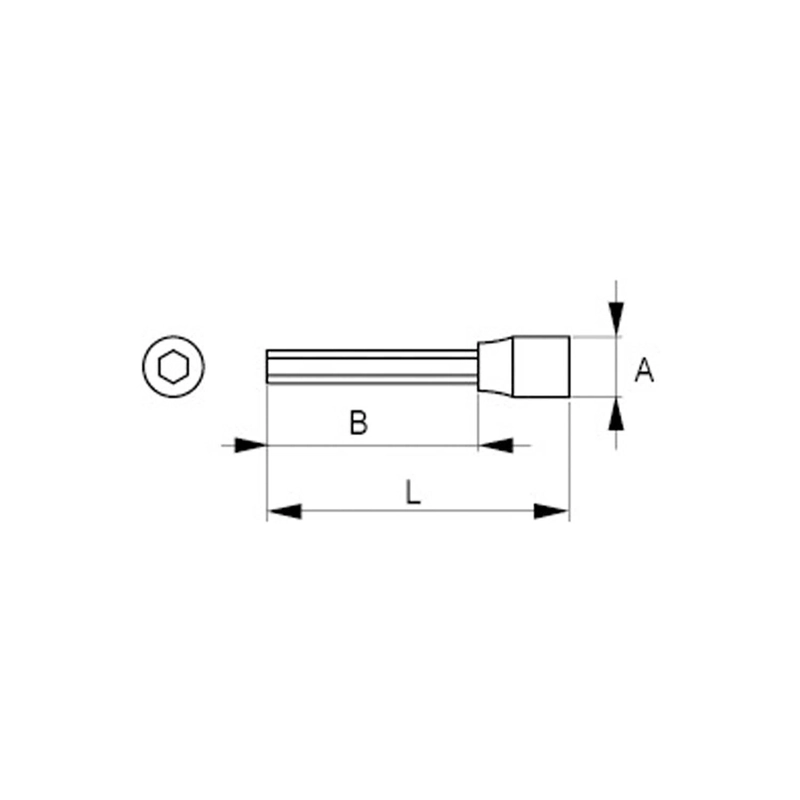 DADO CON PUNTA LARGA HEXAGONAL DE 1/2'' H7 - IRIMO - 4