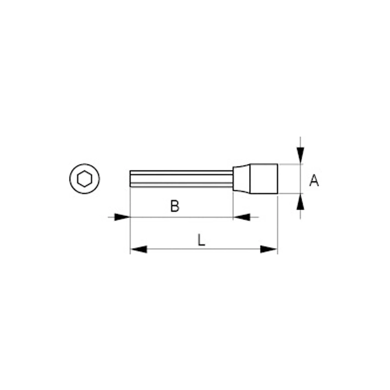 DADO CON PUNTA HEXAGONAL DE 1/2'' H17 - IRIMO - 4