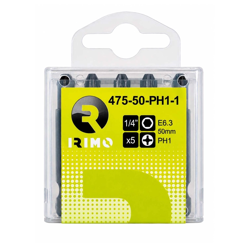 PUNTAS DE ATORNILLAR PHILLIPS PH1X50MM 5 PZAS - IRIMO - 2