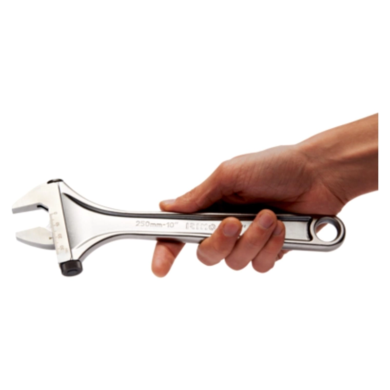 LLAVE AJUSTABLE IRIMO 001031 MOLETA LATERAL 8'' 29MM CROMADA - 4