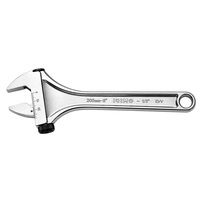 LLAVE AJUSTABLE IRIMO 001031 MOLETA LATERAL 8'' 29MM CROMADA - 5