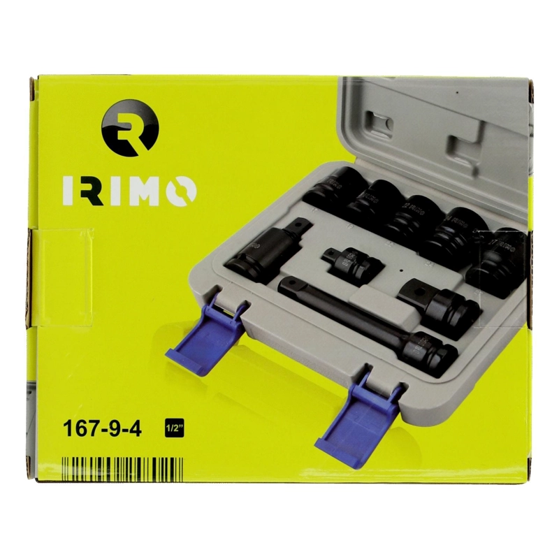 JUEGO DE DADOS DE IMPACTO DE 1/2'' 9 PZAS - IRIMO - 5
