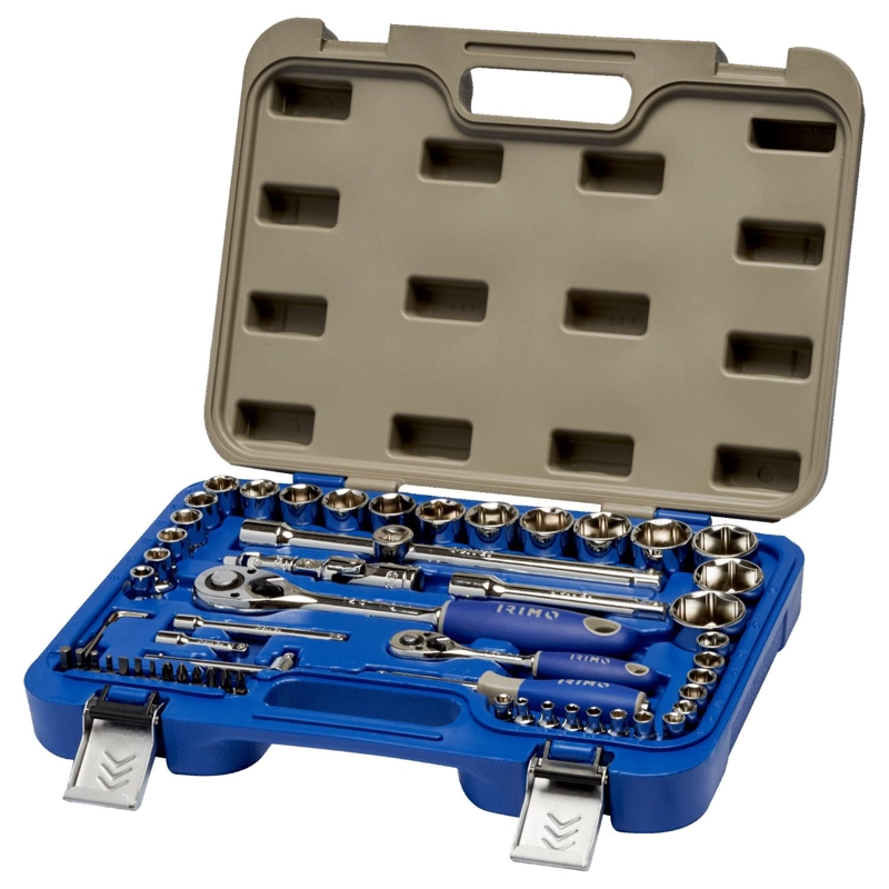 JUEGO DE DADOS 1/4'' Y 1/2'' 58 PZAS - IRIMO - 1