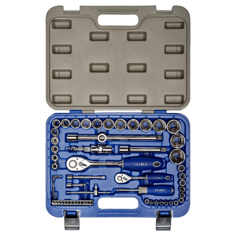 JUEGO DE DADOS 1/4'' Y 1/2'' 58 PZAS - IRIMO - 2