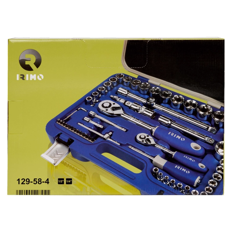 JUEGO DE DADOS 1/4'' Y 1/2'' 58 PZAS - IRIMO - 5
