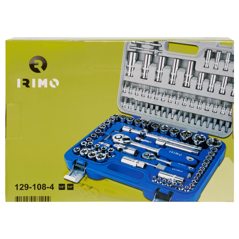 JUEGO DE DADOS 1/4'' Y 1/2'' 108 PZAS - IRIMO - 5