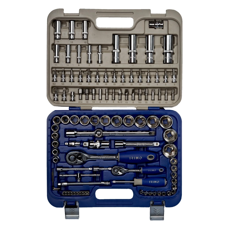 JUEGO DE DADOS 1/4'' Y 1/2'' 101 PZAS - IRIMO - 2