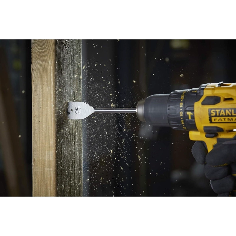SET 8 BROCAS PLANAS MADERA FATMAX 12-32MM - STANLEY - 3