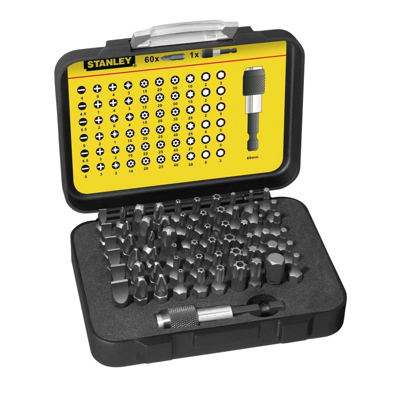 SET PUNTAS ATORNILLAR STANLEY FATMAX 1/4'' 61 PZAS 1-13-902 - 1