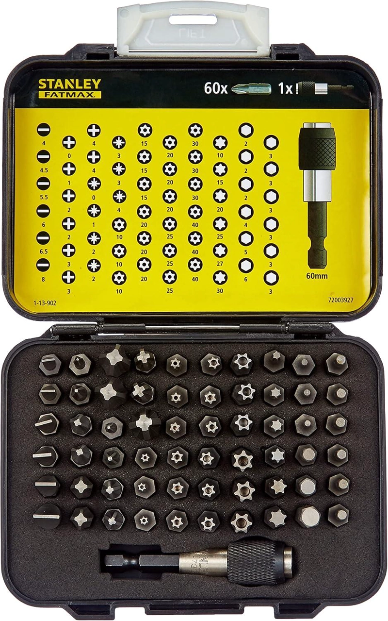 SET PUNTAS ATORNILLAR STANLEY FATMAX 1/4'' 61 PZAS 1-13-902 - 3