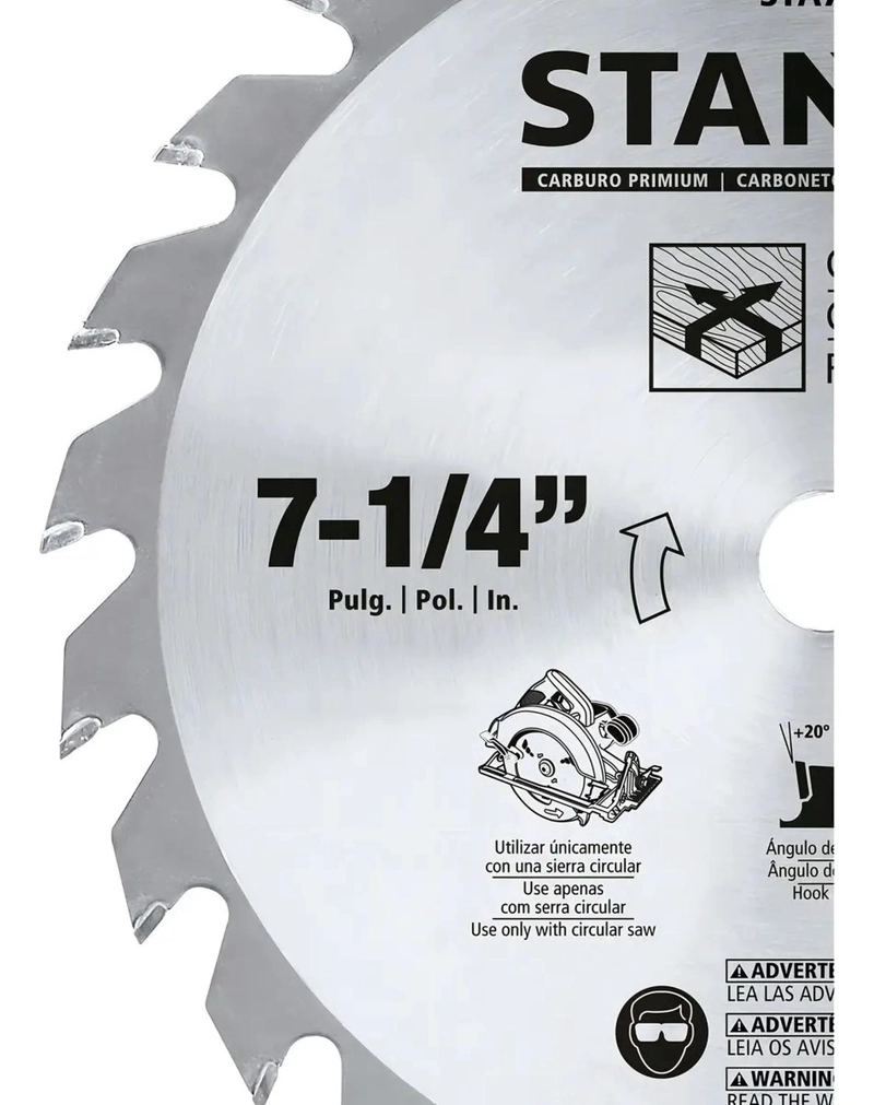 DISCO SIERRA CIRCULAR 7-1/4'' 24 DIENTES STA7737 - STANLEY - 3