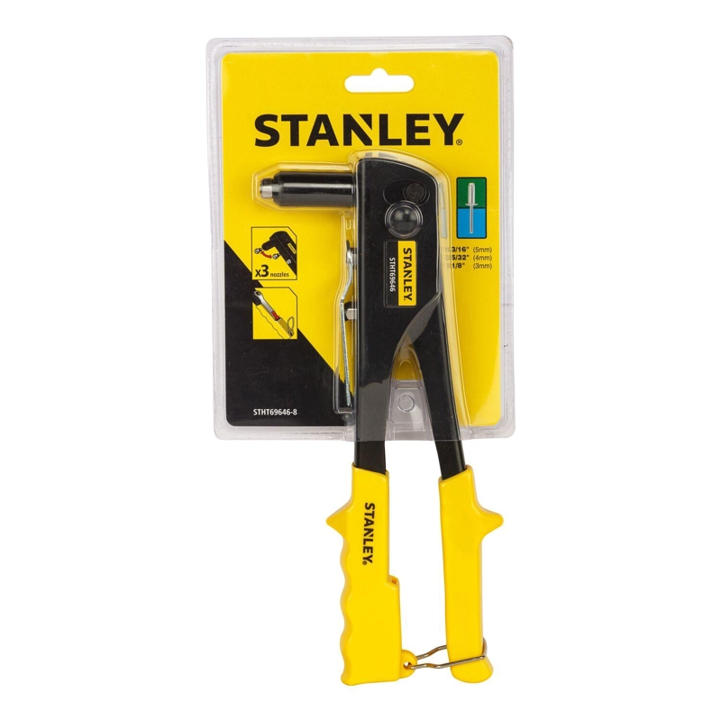 REMACHADORA MANUAL STANLEY 69-646 3 BOQUILLAS TRABAJO MED. - 2