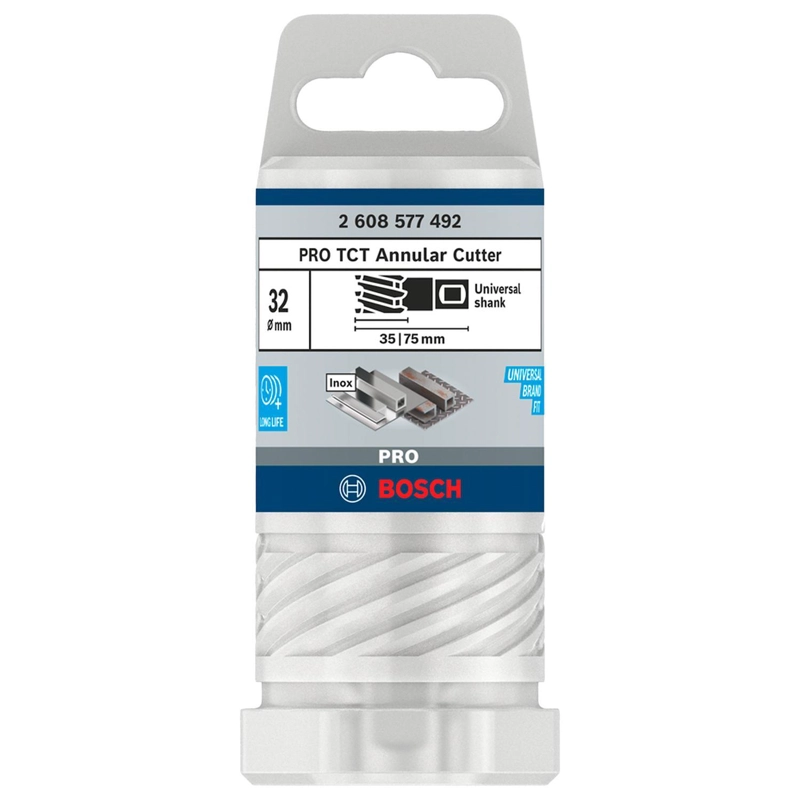 BROCA ANULAR BOSCH PRO TCT 32X35MM CARBURO TUNGSTENO WELDON - 2
