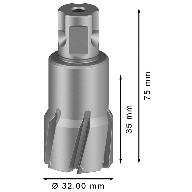 BROCA ANULAR BOSCH PRO TCT 32X35MM CARBURO TUNGSTENO WELDON - 8