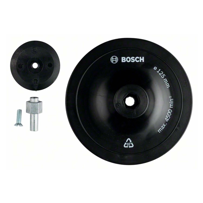 PLATO PLASTICO 125MM BASE BONETE PULIDO TALADRO - BOSCH - 1