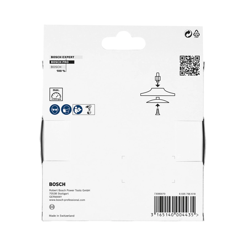 PLATO PLASTICO 125MM BASE BONETE PULIDO TALADRO - BOSCH - 4