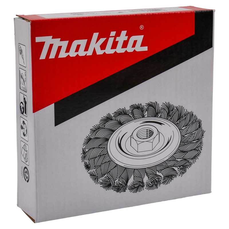 GRATA CIRCULAR PLANA ACERO TRENZADO 125X0,5MM / M14 - MAKITA - 4