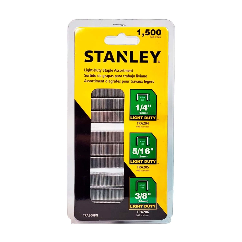 SET GRAPA TRABAJO LIVIANO SURTIDO 1500 UND. - STANLEY - 1