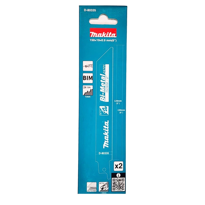 HOJA SIERRA SABLE BI-METAL METAL 150MM 24 TPI 2 PZAS MAKITA - 5