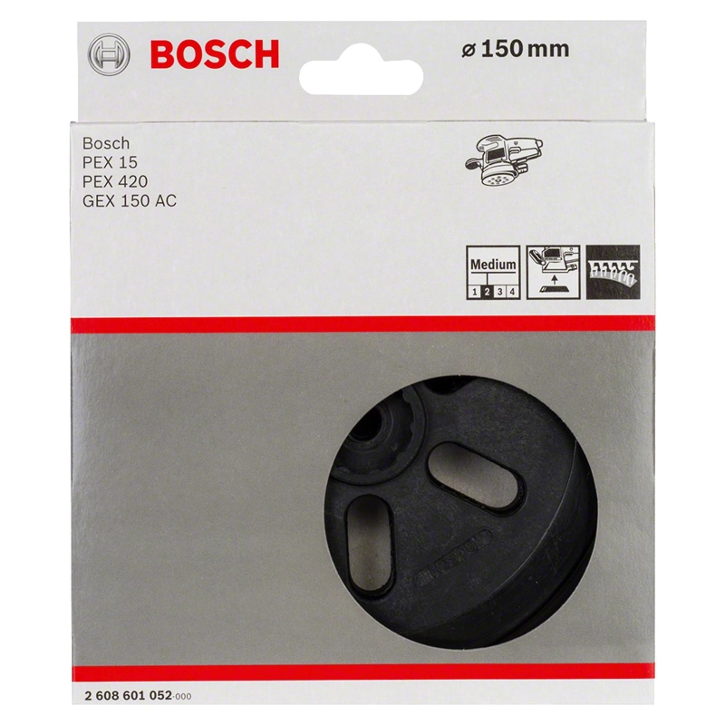 PLATO LIJADORA 6'' PARA GEX 150 AC (MEDIO) - BOSCH - 1