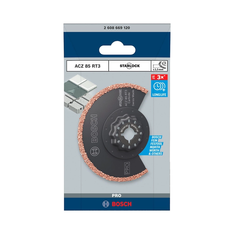 HOJA SEGMENTADA BOSCH ACZ85RT3 STARLOCK CARBIDE 85MM - 2