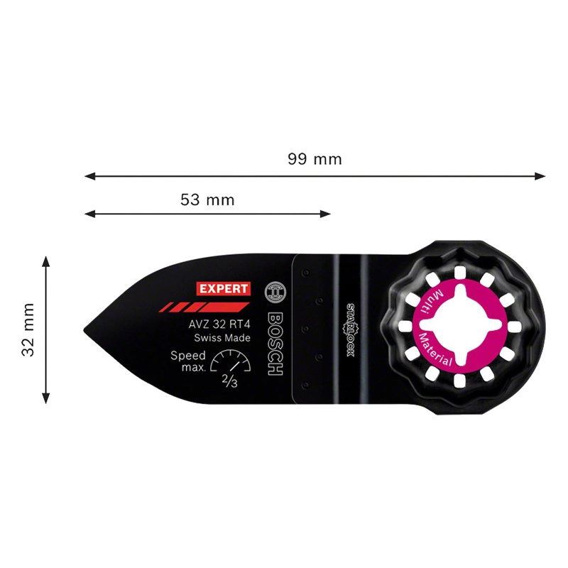 HOJA DE INMERSION EXPERT CARBIDE MULTIMATERIAL BOSCH 32MM - 3