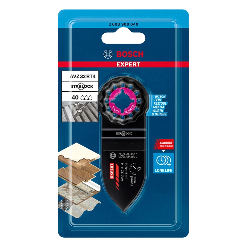 HOJA DE INMERSION EXPERT CARBIDE MULTIMATERIAL BOSCH 32MM - 4
