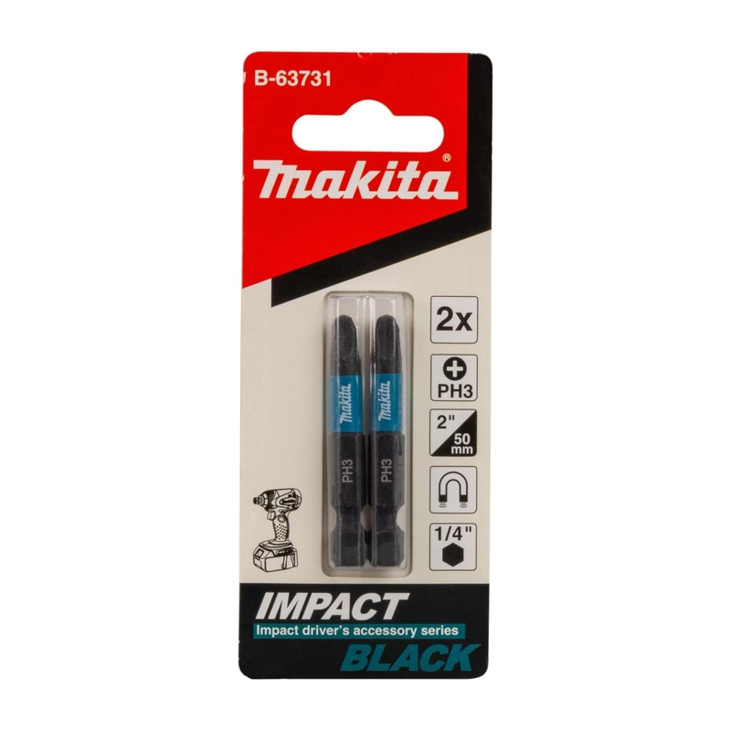 PUNTA IMPACT BLACK PH3-50MM 2 PZAS. MAKITA B-63731 - 3
