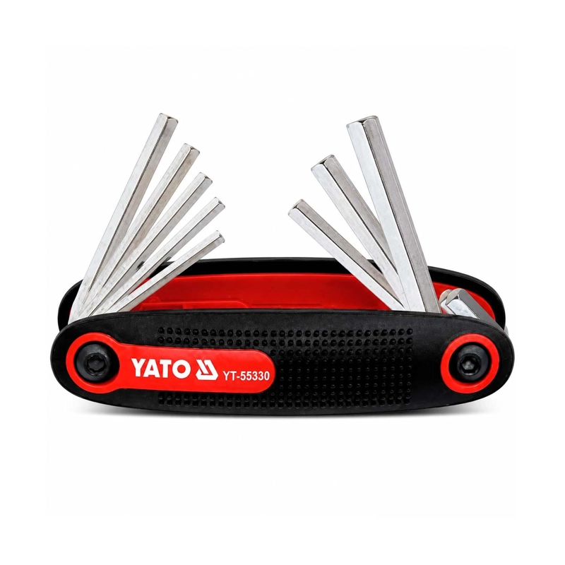 JUEGO 8 LLAVES ALLEN PLEGABLES YATO YT-58830 NAVAJA - 1