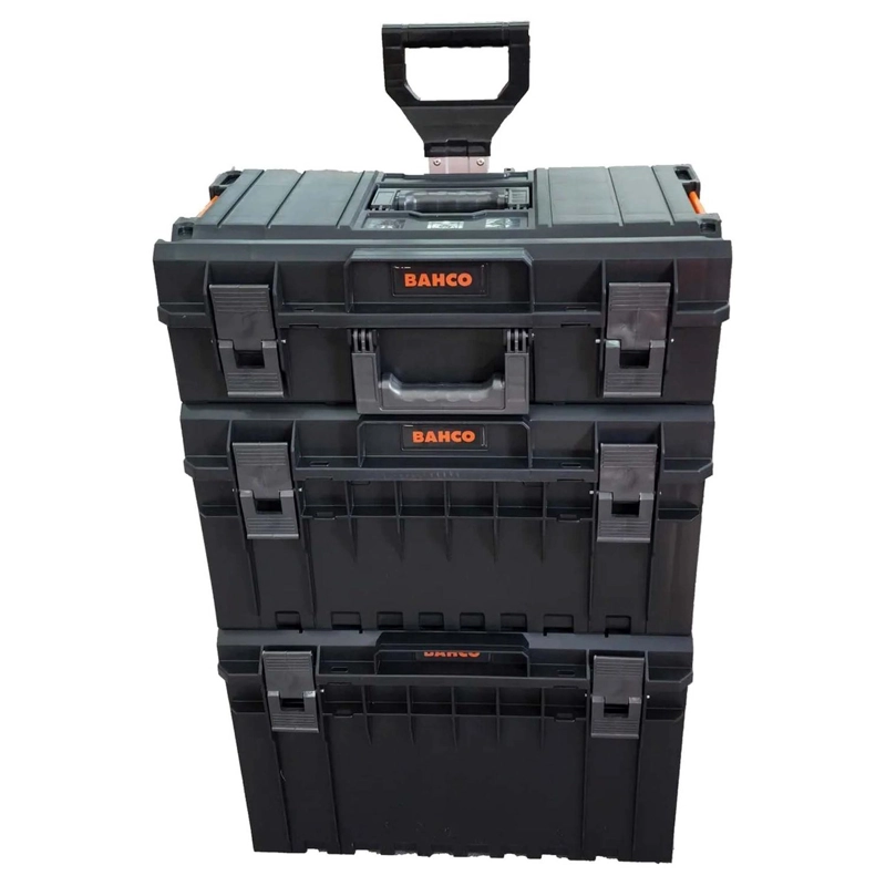 CAJA ORGANIZADORA APILABLE 3-1 CON RUEDAS - BAHCO - 1
