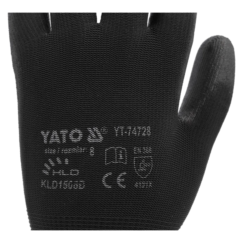 GUANTES DE TRABAJO NYLON / PU - YATO - 5