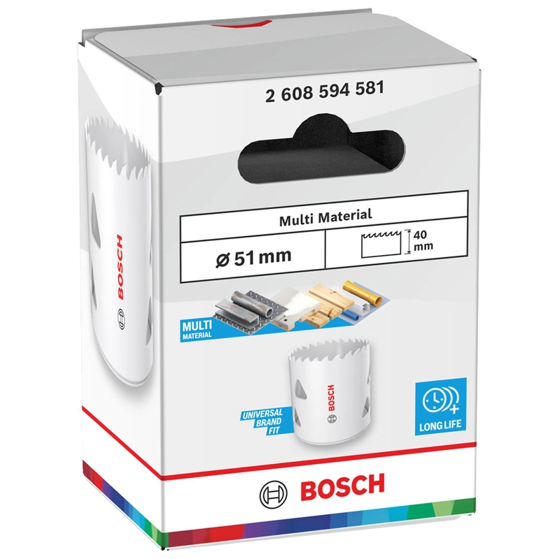 SIERRA COPA BI-METAL BOSCH MULTI MATERIAL Ø 51MM (2') - 1