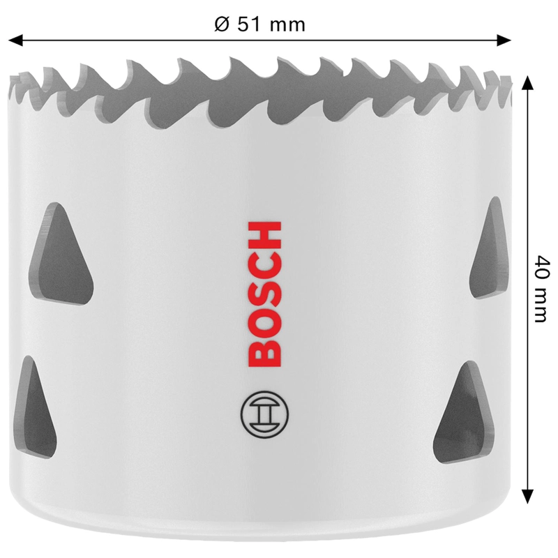 SIERRA COPA BI-METAL BOSCH MULTI MATERIAL Ø 51MM (2') - 4