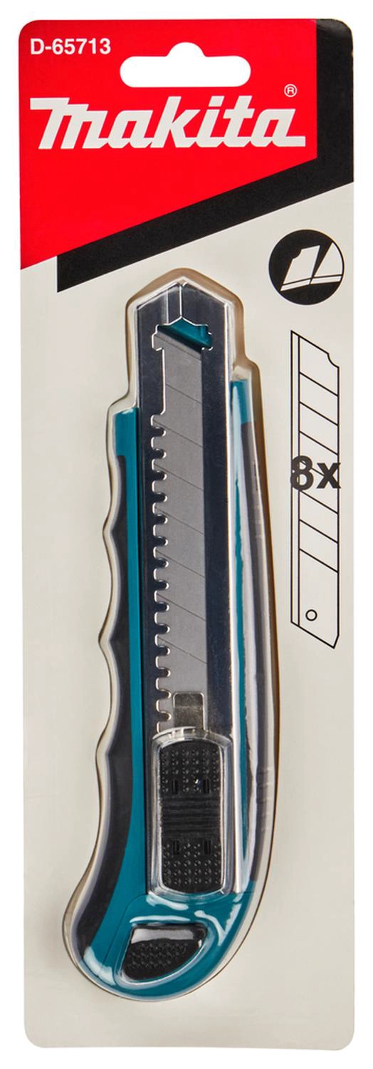 CUCHILLO CARTONERO + 7 HOJAS REPUESTO VERDE - MAKITA - 1