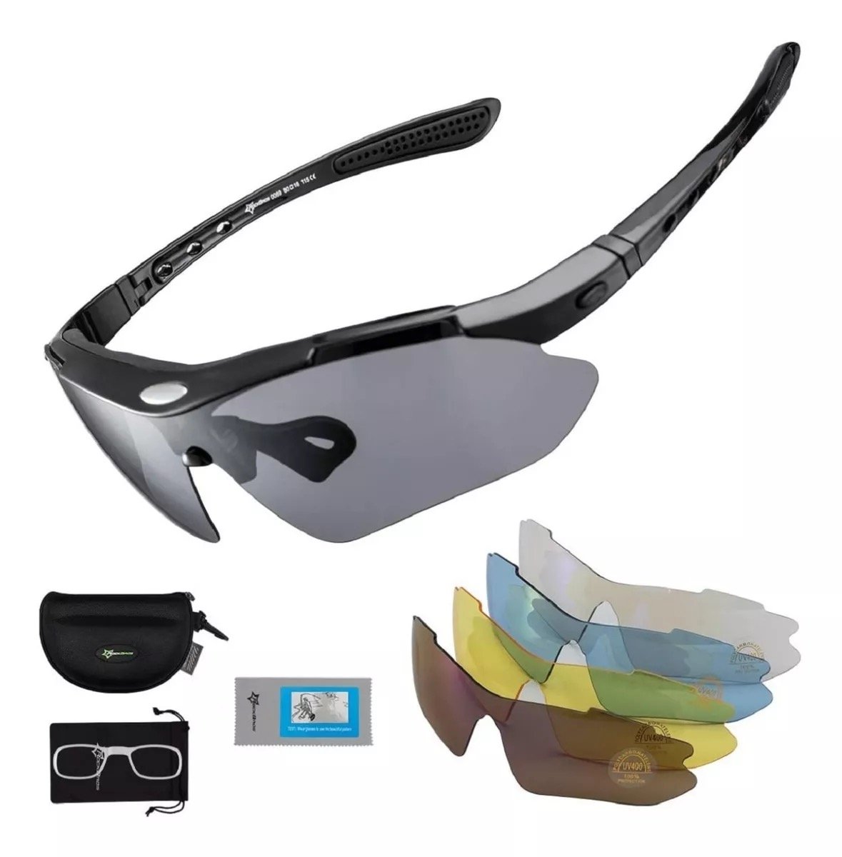 LENTES TACTICOS RIDA SPORTS 5 MICAS CICLISMO AIRSOFT PAINTBALL - 1