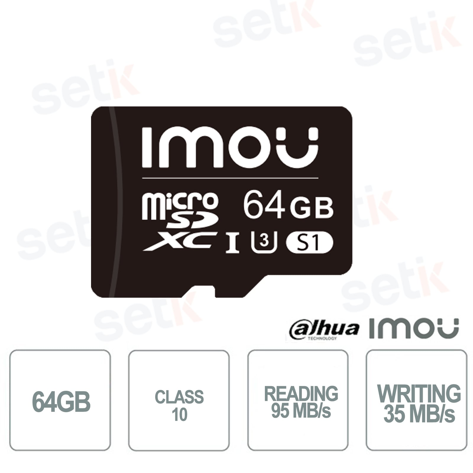 TARJETA MEMORIA MICRO SD IMOU VIGILANCIA 64 GB CLASE 10 - 2