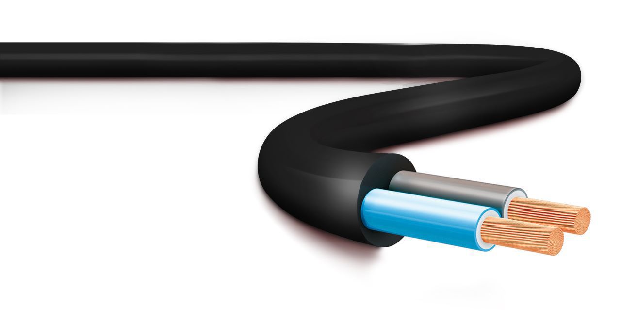 CABLE ELÉCTRICO DRL 2X0.75 HO5VVF DE 20 METROS NEGRO - 1