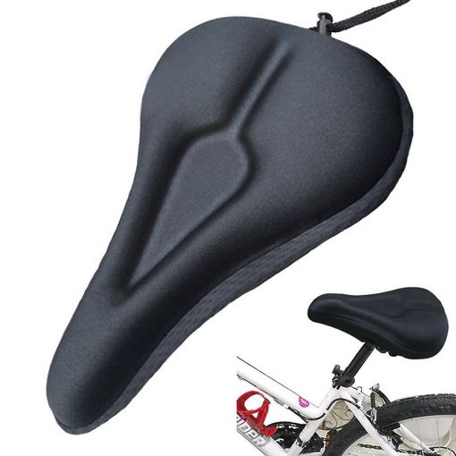 FORRO ASIENTO DE BICICLETA CUBRE SILLIN DE GEL MAXIMA COMODIDAD - 2