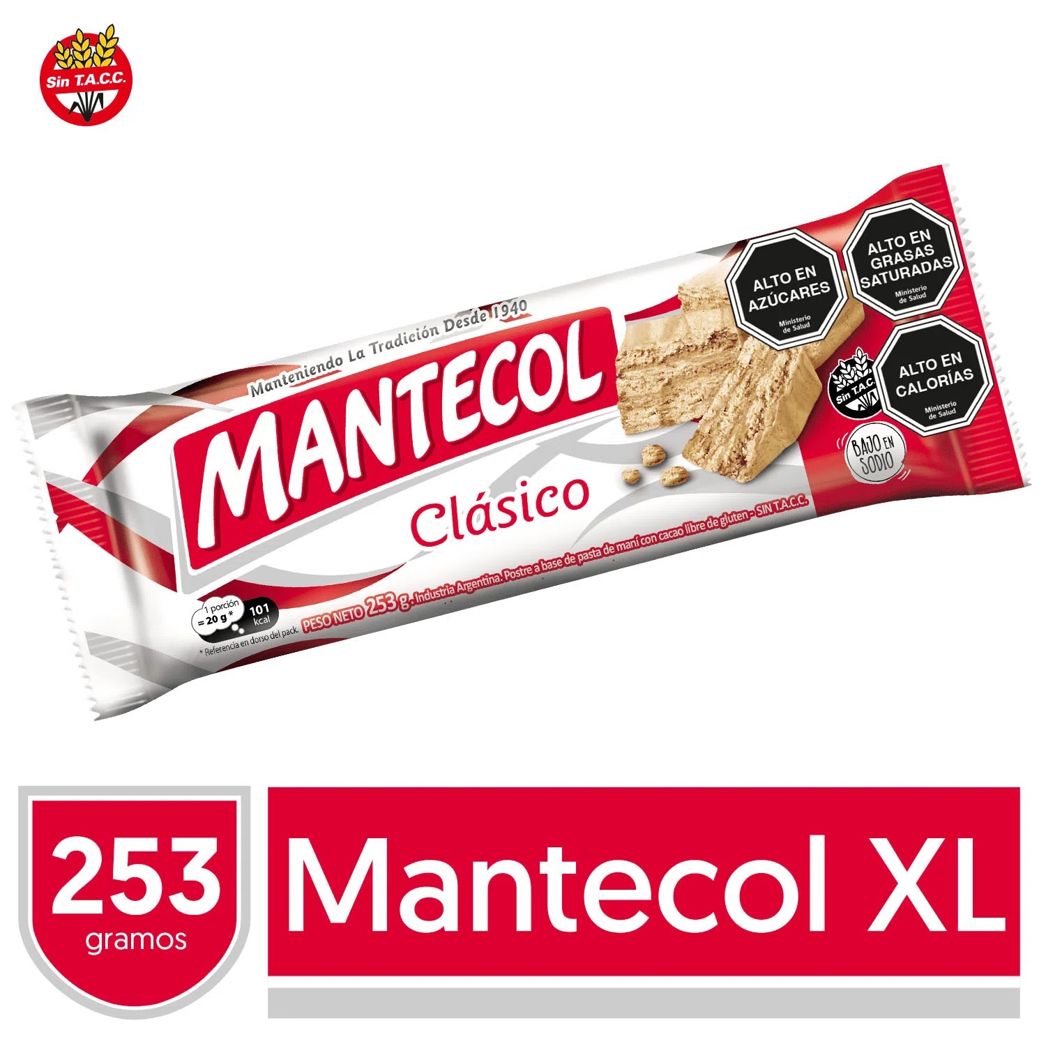 BARRA MANTECOL BAJO SODIO 253 GR - 2