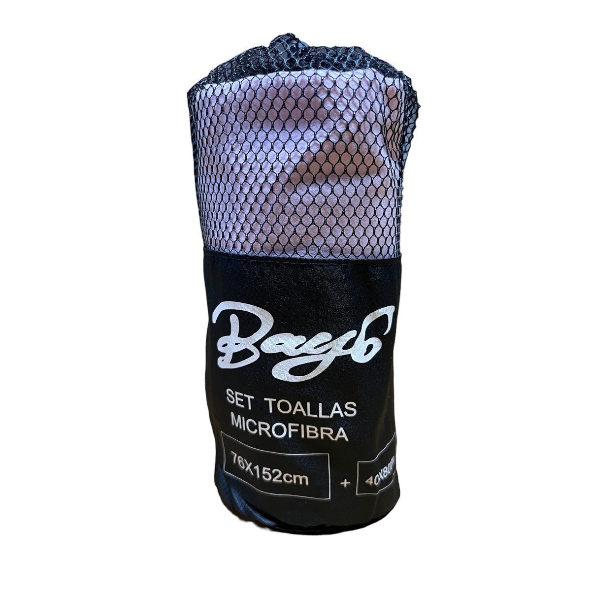 TOALLA BAÑO BAY6 VIAJE MICROFIBRA DE SECADO RAPIDO 3 PCS | ROSA - 1