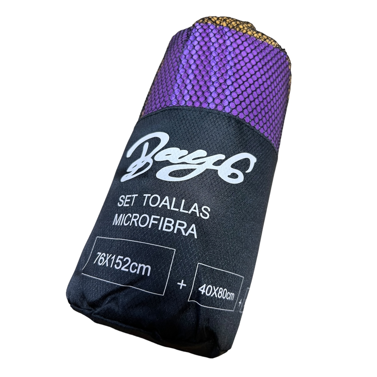 TOALLA BAÑO BAY6 VIAJE MICROFIBRA DE SECADO RAPIDO 3 PCS | MORADO - 3