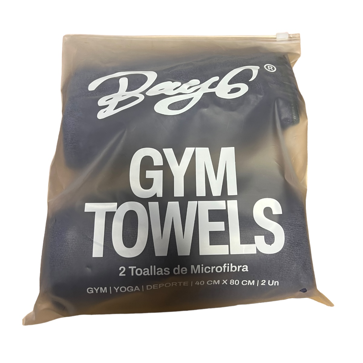 PACK BAY6 2 TOALLA MICROFIBRA DEPORTE SECADO RAPIDO GYM - 2