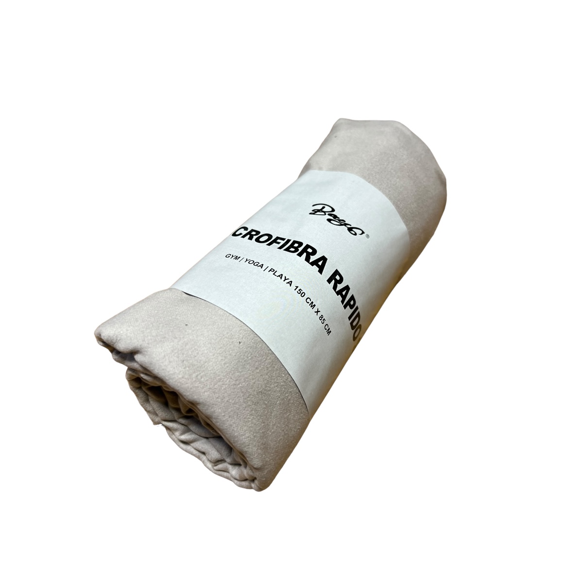TOALLA MICROFIBRA BAY6 SECADO RAPIDO DEPORTE GYM 150 X 85 CM | GRIS - 2